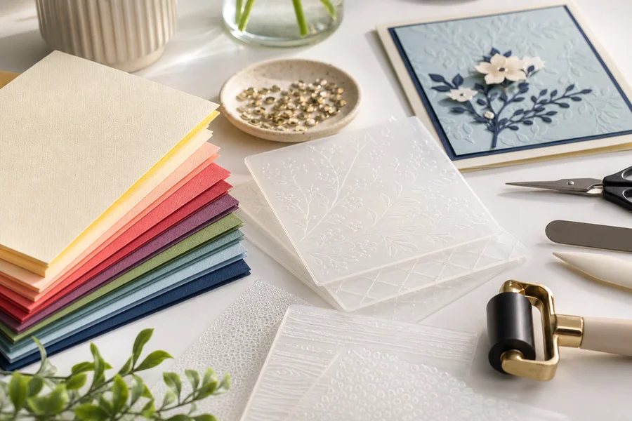 Handmade greeting cards with die-cut Park Lane layers